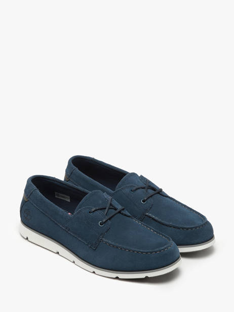 Mocassins En Cuir Timberland Bleu men 42X7EP31 vue secondaire 2