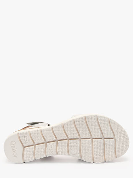 Sandales En Cuir Gabor Argent women 10 vue secondaire 4