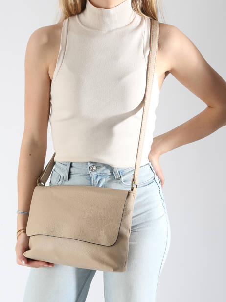 Sac Bandoulière Soft Miniprix Beige soft MD5234 vue secondaire 1
