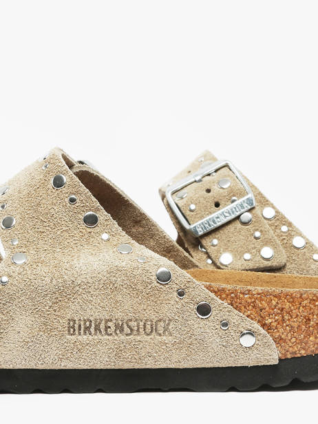 Mules En Cuir Birkenstock Beige women 1029390 vue secondaire 2