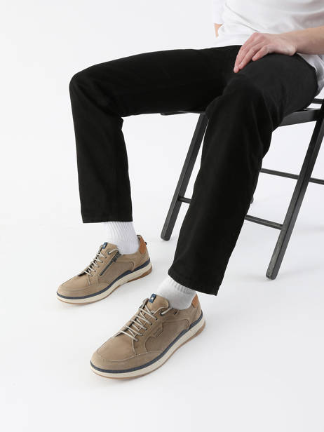 Sneakers Delbuck En Cuir Fluchos Beige men F2211 vue secondaire 1