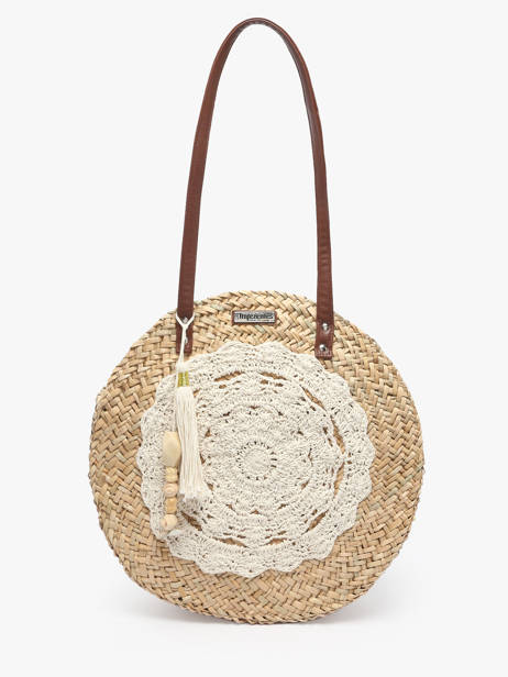 Sac PortÃ© Ã©paule Bora Paille Les tropeziennes Beige bora TZ02