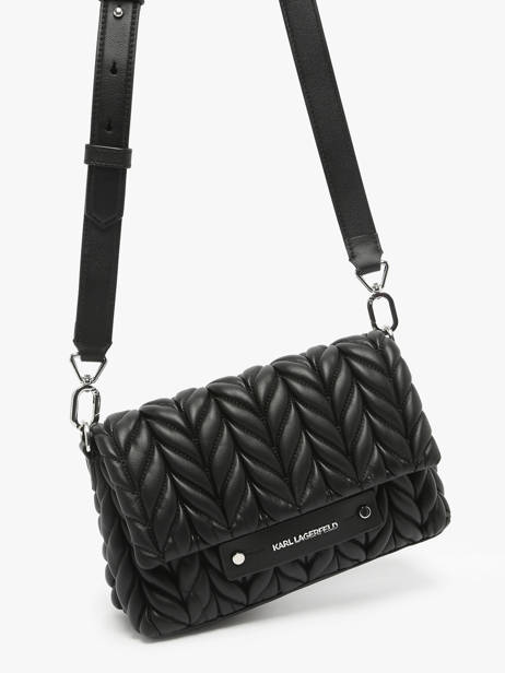 Sac Bandoulière K Weave Polyurethane Karl lagerfeld Noir k weave A2W30153 vue secondaire 2