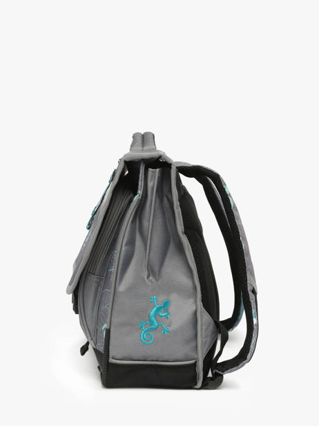 Cartable 2 Compartiments Cameleon Gris actual PBBACA38 vue secondaire 2
