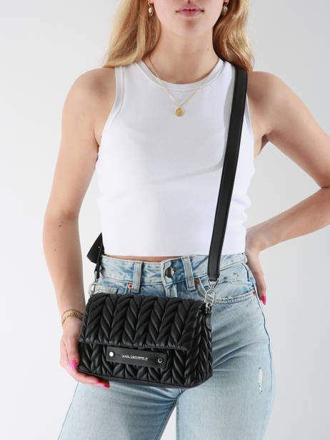 Sac Bandoulière K Weave Polyurethane Karl lagerfeld Noir k weave A2W30153 vue secondaire 1