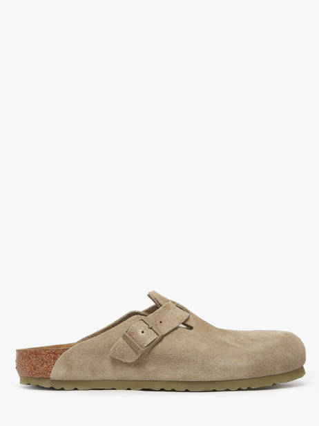 Mules En Cuir Birkenstock Vert men 1025788