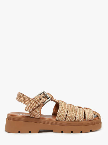 Sandales En Cuir Nuyou Beige women 37120