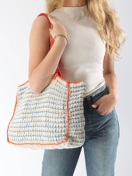 Sac PortÃ© Ã©paule Over The Rainbow Coton Le voyage en panier Bleu over the rainbow PM870 vue secondaire 1