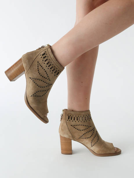 Bottines Ã  Talon Liset En Cuir Alpe Marron women 50941101 vue secondaire 1