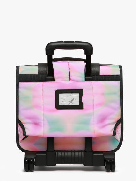 Wheeled Schoolbag For Kids 2 Compartments Cameleon Pink vintage fantasy CR38 other view 5