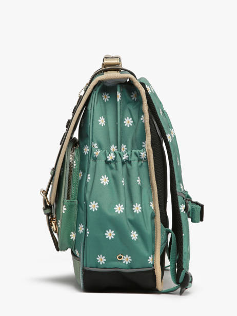 2-compartment Vintage Fantasy Backpack Cameleon Green vintage fantasy SD39 other view 2