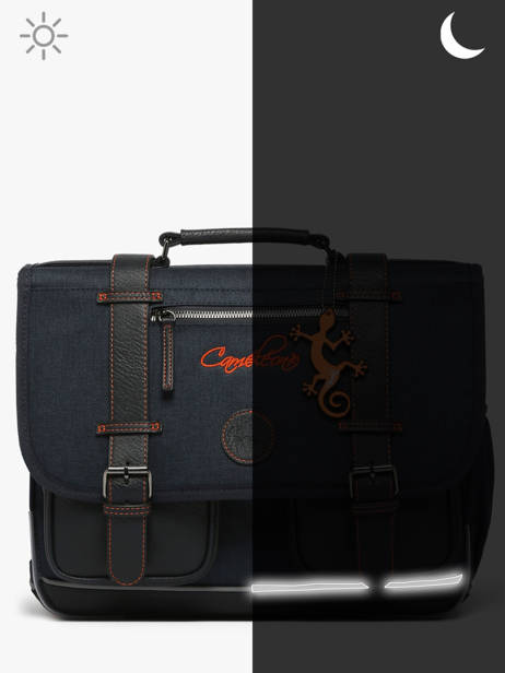 Satchel For Kids 2 Compartments Cameleon Orange vintage urban CA35 other view 7