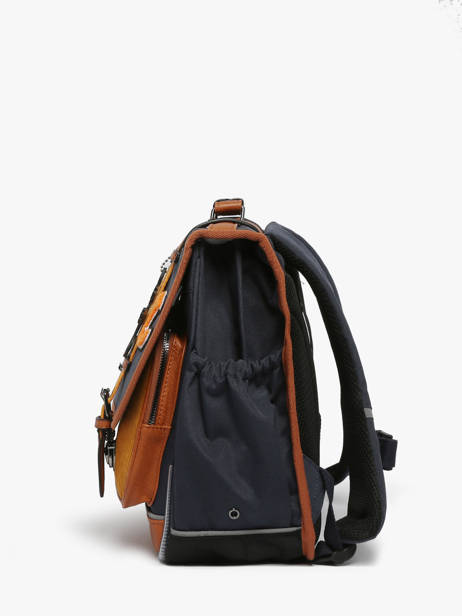 Satchel For Kids 2 Compartments Cameleon Brown vintage urban CA38 other view 2