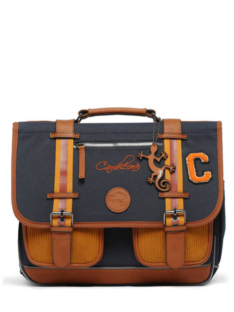 Satchel For Kids 2 Compartments Cameleon Brown vintage urban CA38 other view 6