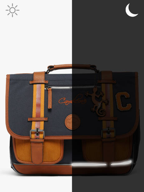 Satchel For Kids 2 Compartments Cameleon Brown vintage urban CA38 other view 7