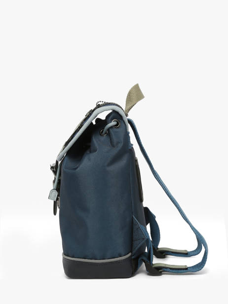 1 Compartment Backpack Cameleon Green vintage urban SD25 other view 2