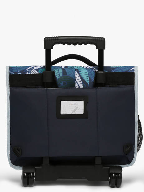 Wheeled Schoolbag For Kids 3 Compartments Cameleon Blue actual CR41 other view 5