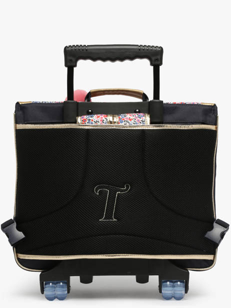 2-compartment Wheeled Satchel Tann's Blue les fantaisies f 43265 other view 5