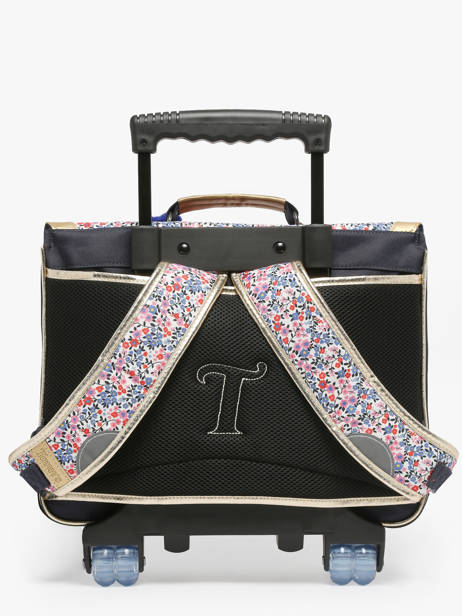 2-compartment Wheeled Satchel Tann's Blue les fantaisies f 42265 other view 4