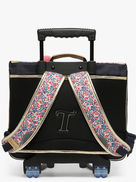 2-compartment Wheeled Satchel Tann's Blue les fantaisies f 43265 other view 4