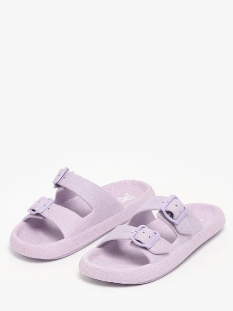 Claquettes Cacatoes Violet women JESSYGLI vue secondaire 1