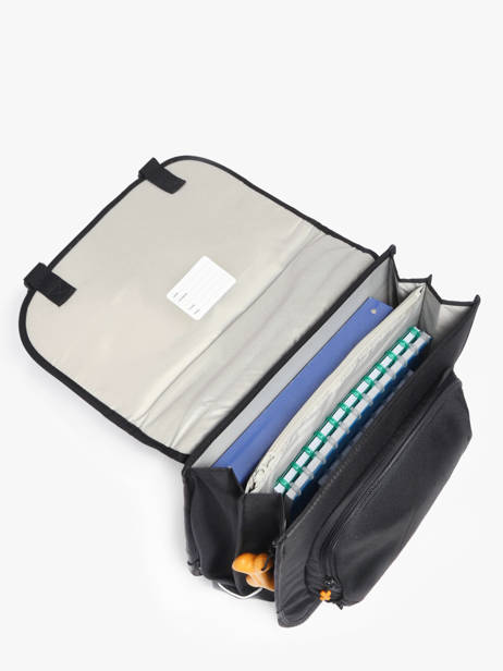 2-compartment Cedar Satchel Stones and bones Black boys B other view 3