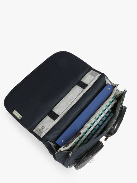 Satchel For Kids 2 Compartments Cameleon Blue vintage urban CA38 other view 3