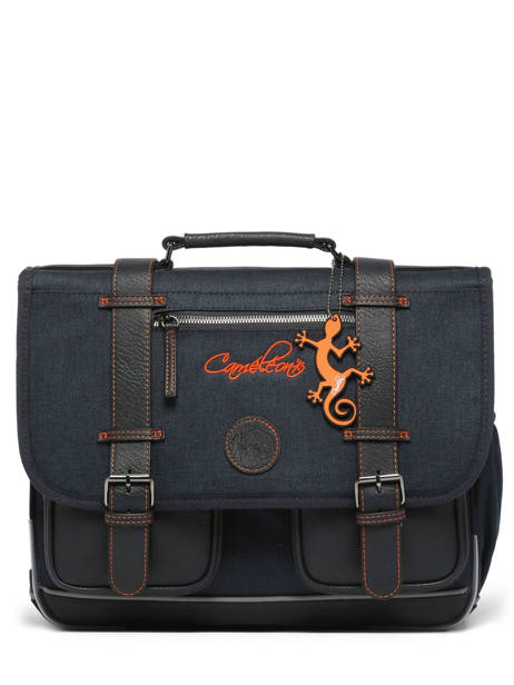 Satchel For Kids 2 Compartments Cameleon Blue vintage urban CA38 other view 7