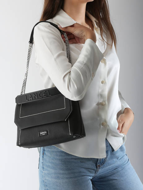 Shoulder Bag Ninon Leather Lancel Black ninon A13782 other view 2
