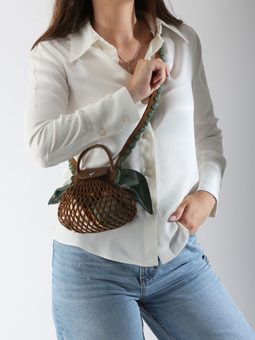 Longchamp Le pliage filet crochet Messenger bag Brown