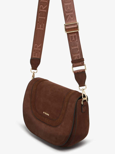 Sac Bandoulière M Lasso Cuir Etrier Marron lasso ELAS152M vue secondaire 2