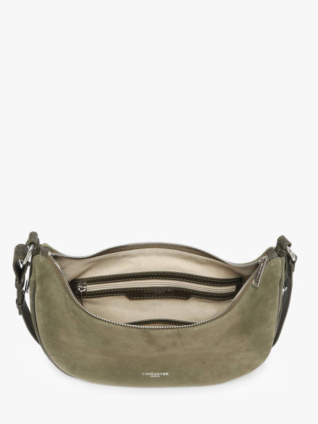 Shoulder Bag Suede Leather Lancaster Green suede 82 other view 3