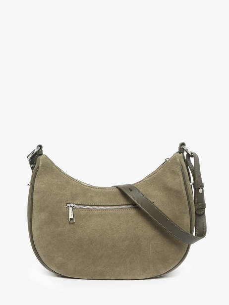 Shoulder Bag Suede Leather Lancaster Green suede 82 other view 4