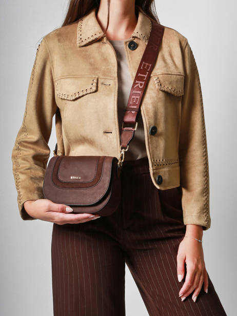 Sac Bandoulière S Lasso Cuir Etrier Marron lasso ELAS152S vue secondaire 1