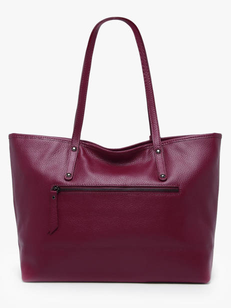 Leather Caviar Tote Bag Milano Violet caviar CA19111N other view 4