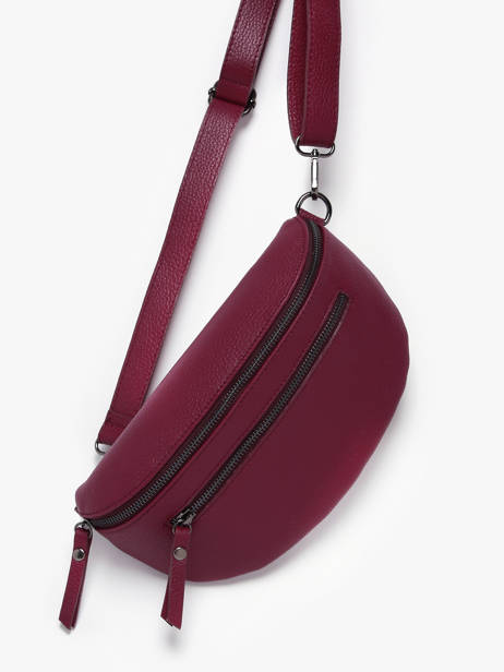 Leather Caviar Belt Bag Milano Violet caviar CA23111 other view 2