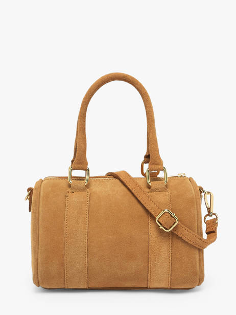 Handbag Velvet Leather Milano Brown velvet VE25066 other view 4