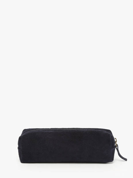 Trousse Velvet Cuir Milano Bleu velvet VE22116 vue secondaire 2