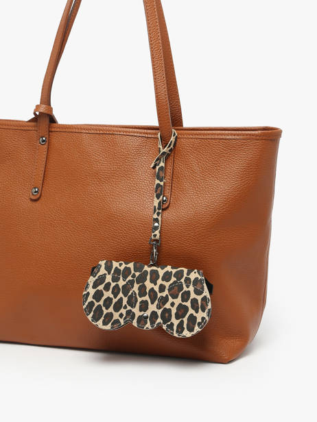 Étui Lunettes Velvet Leopardo Cuir Milano Beige velvet leopardo VL25069 vue secondaire 1