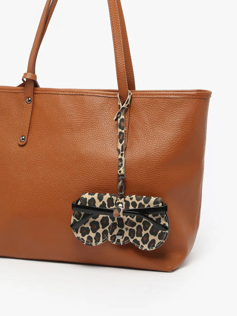 Étui Lunettes Velvet Leopardo Cuir Milano Beige velvet leopardo VL25069 vue secondaire 2