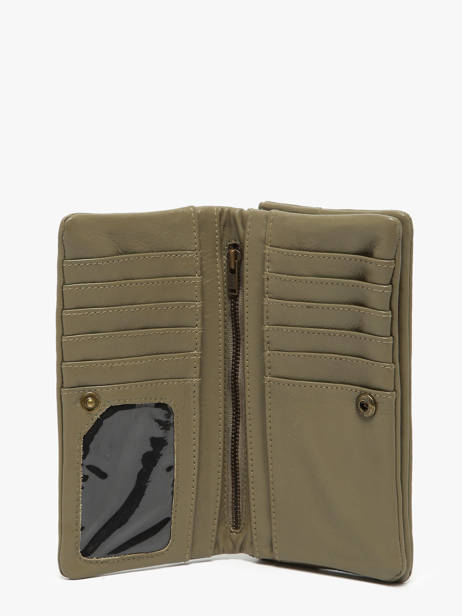 Portefeuille Cow Cuir Basilic pepper Vert cow BCOW96 vue secondaire 1