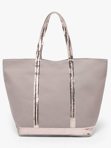 Large Zipped Shoulder Bag Le Cabas Sequins Vanessa bruno Gray cabas 1V40409 other view 4