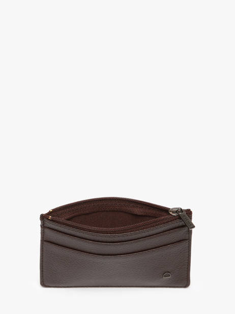 Leather Madras Cardholder Etrier Brown madras EMAD5004 other view 1