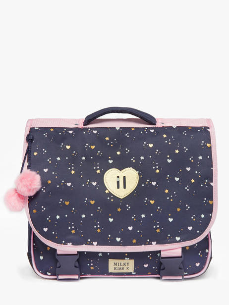 Cartable 1 Compartiment Milky kiss Bleu chitchat 3700529