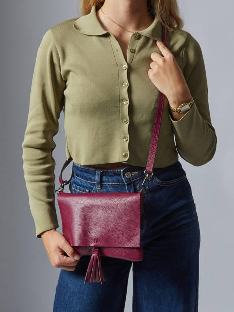 Crossbody Bag Caviar Leather Milano Violet caviar CA22112 other view 1