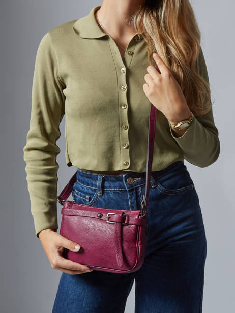 Shoulder Bag Caviar Leather Milano Violet caviar G1421N other view 1