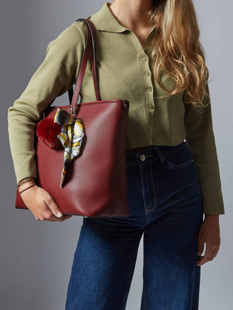 A4 Size  Shoulder Bag Grained Miniprix Red grained 1 other view 1