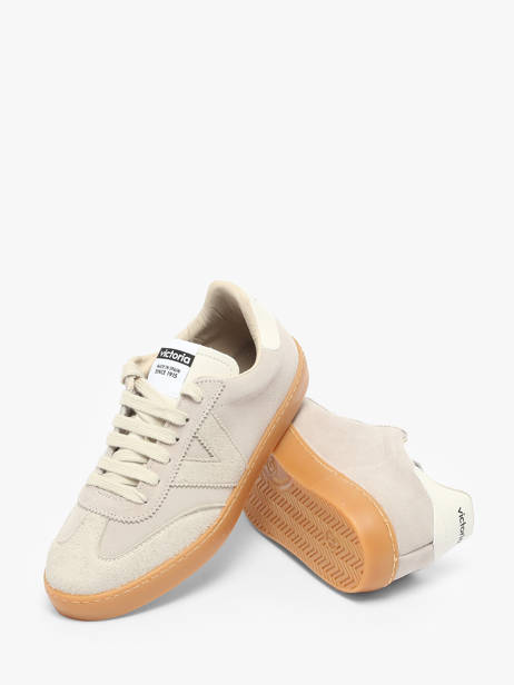 Sneakers In Leather Victoria Beige women 1126229 other view 2