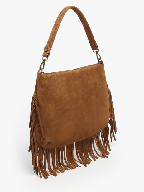 Crossbody Bag Velvet Leather Milano Brown velvet VE241117 other view 1