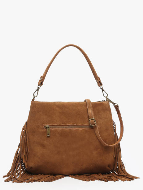 Crossbody Bag Velvet Leather Milano Brown velvet VE241117 other view 3